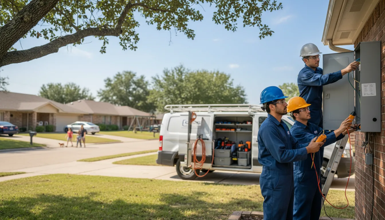Certified electrician providing emergency electrical services in Caddo, OK